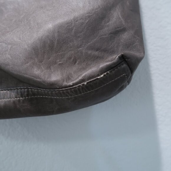 Stone & Co Purse Womens Crossbody Shoulder Strap Adjustable Gray Bucket Bag - Picture 6 of 12